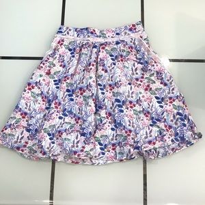 LC Lauren Conrad Floral Circle Skirt in Blue, Pink & Green